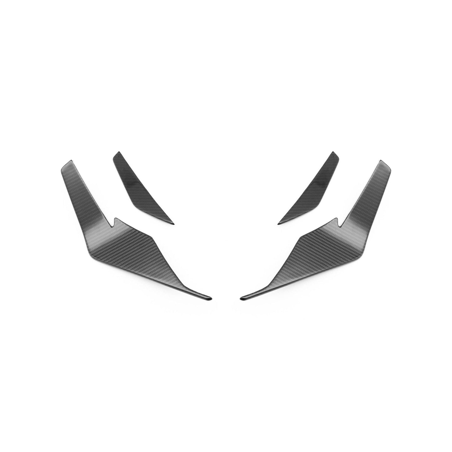 Audi R8 4S Facelift Lci Pre-Preg Carbon Fiber Front Bumper Canards By Form Industries (2021-2024)