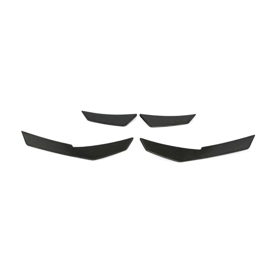 Audi R8 4S Facelift Pre-Lci Pre-Preg Carbon Fiber Front Bumper Canards By Form Industries (2015-2020)