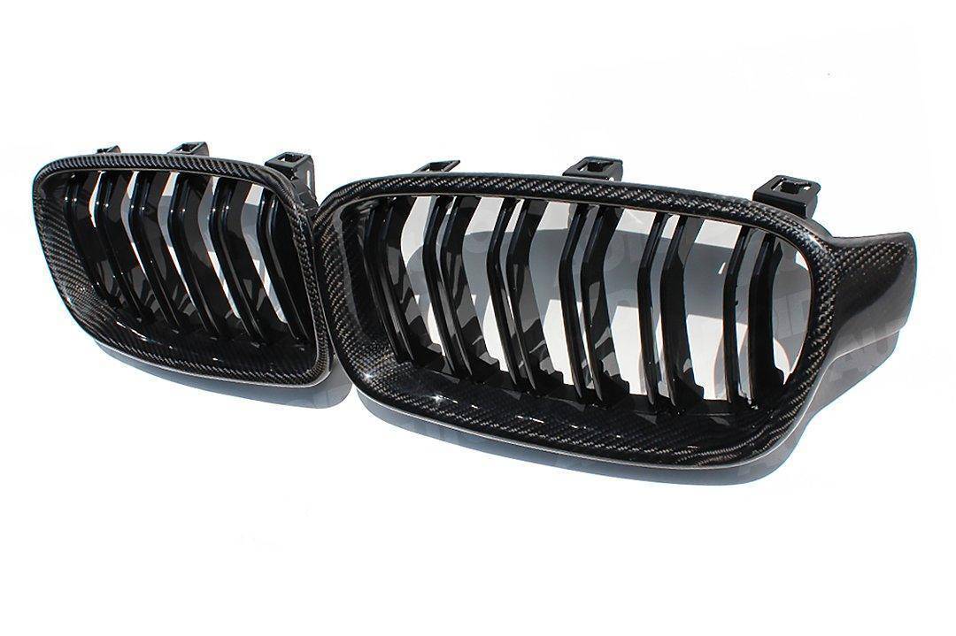 Carbon Fiber Double Slat Kidney Grilles For BMW 3 Series (2012-2019, F30 F31)