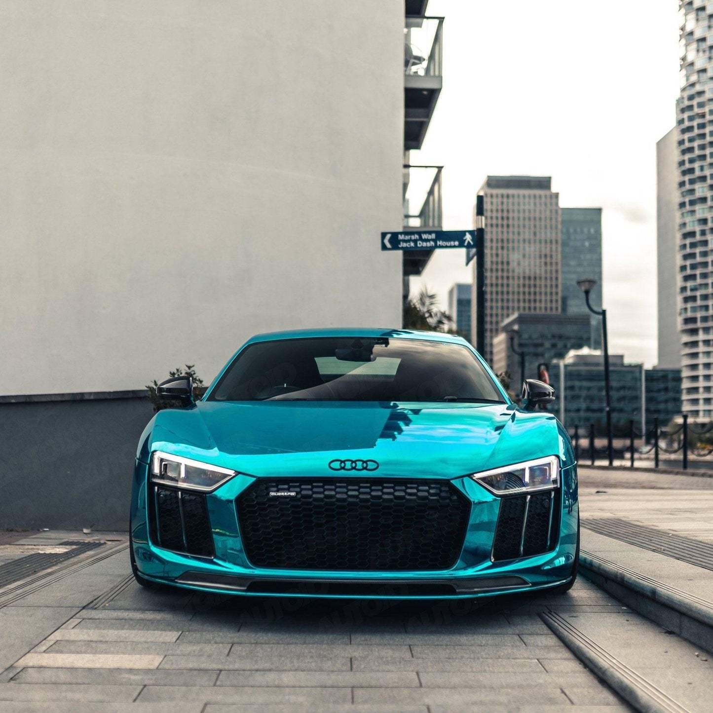 Form Industries Pre-Preg Carbon Fiber Competition Front Splitter For Audi R8 (2015+, 4S)