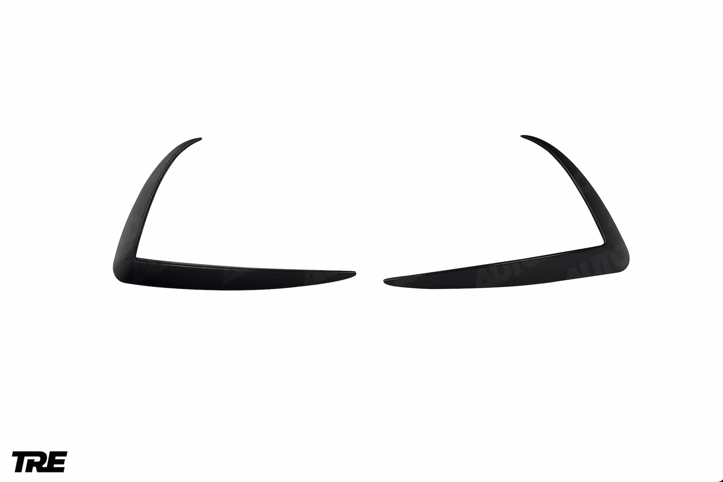 Form Industries Pre-Preg Carbon Fiber Front Bumper Canards For Tesla Model 3 (2018+)
