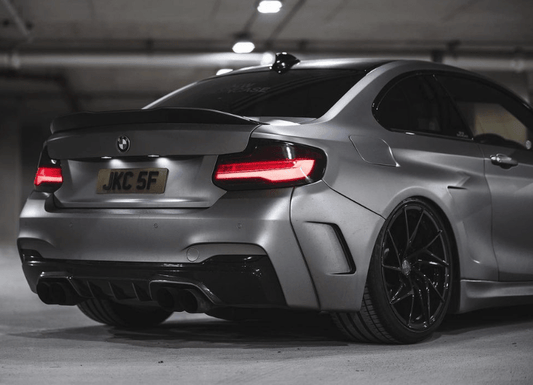 BMW 2 Series & M2 F22 F87 Carbon Fiber PSM Soft Curve Rear Spoiler (2014-2021)