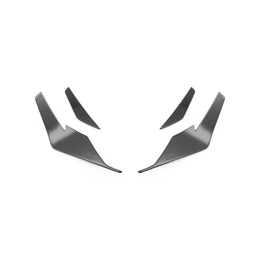 Audi R8 4S Facelift LCI Pre-Preg Carbon Fiber Front Bumper Canards (2021-2024)