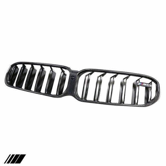 BMW 5 Series LCI G30 G31 Carbon Fiber Double Slat Kidney Grille (2020-2023)