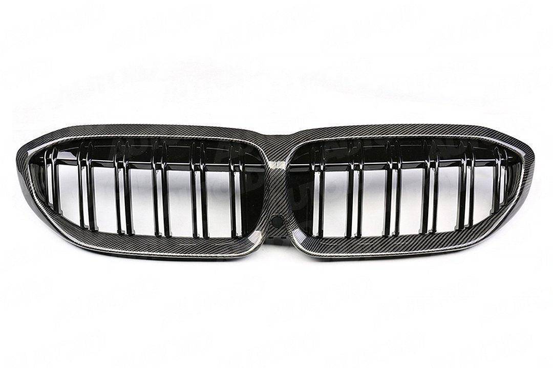 Carbon Fiber Double Slat Kidney Grilles For BMW 3 Series Pre-Lci (2019-2023, G20 G21)