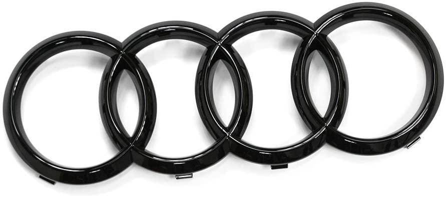 Gloss Black Front Model Grille Badge For Audi