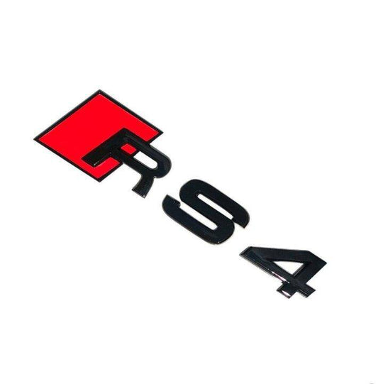 Audi RS4 Gloss Black Rear Model Badge