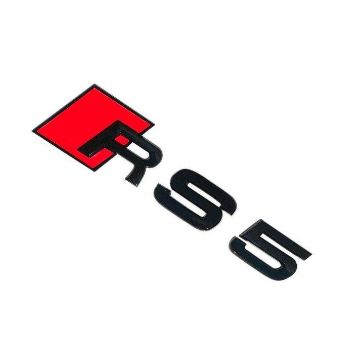 Gloss Black Rear Model Badge For Audi RS5