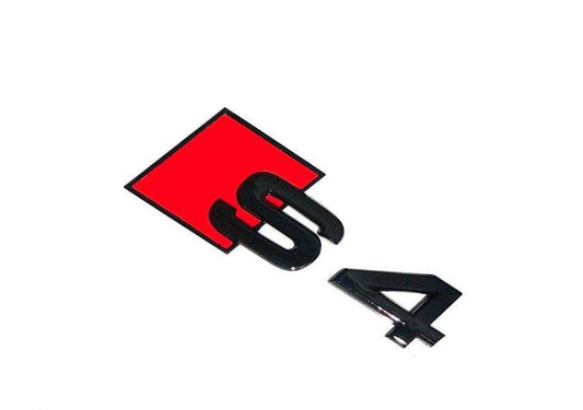 Audi S4 Gloss Black Rear Model Badge