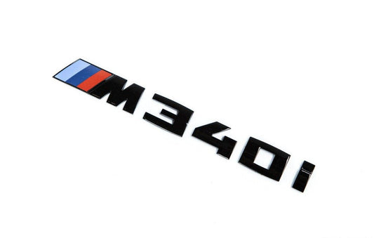 BMW M340i Gloss Black Rear Model Badge