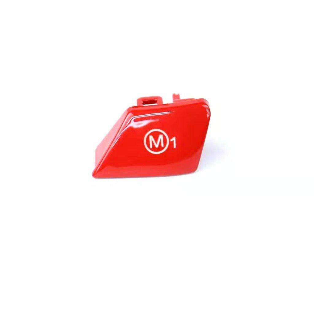 Gloss Red M1 And M2 Steering Wheel Buttons For BMW M2 Competition, M3 & M4 (2014-2021, F87 F80 F82)
